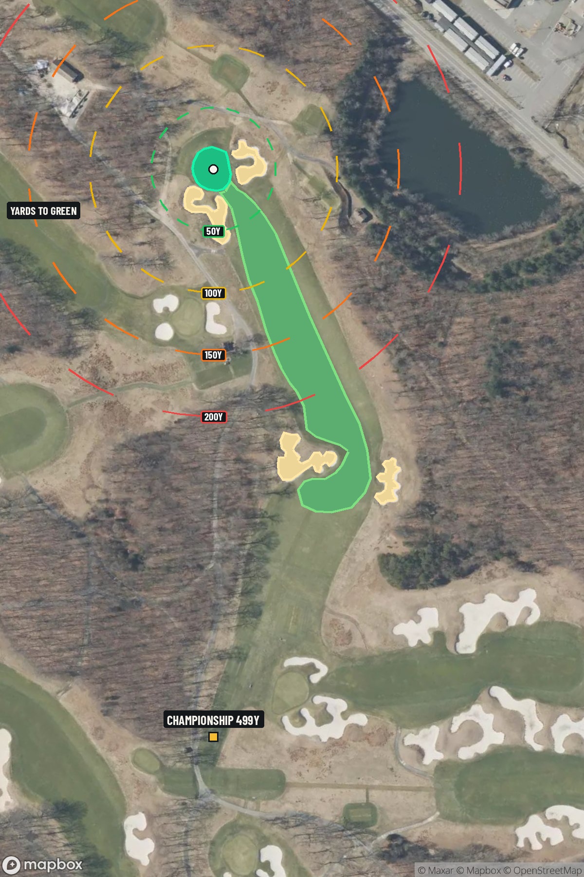 Hole 12 aerial at Bethpage State Park (Black Course)