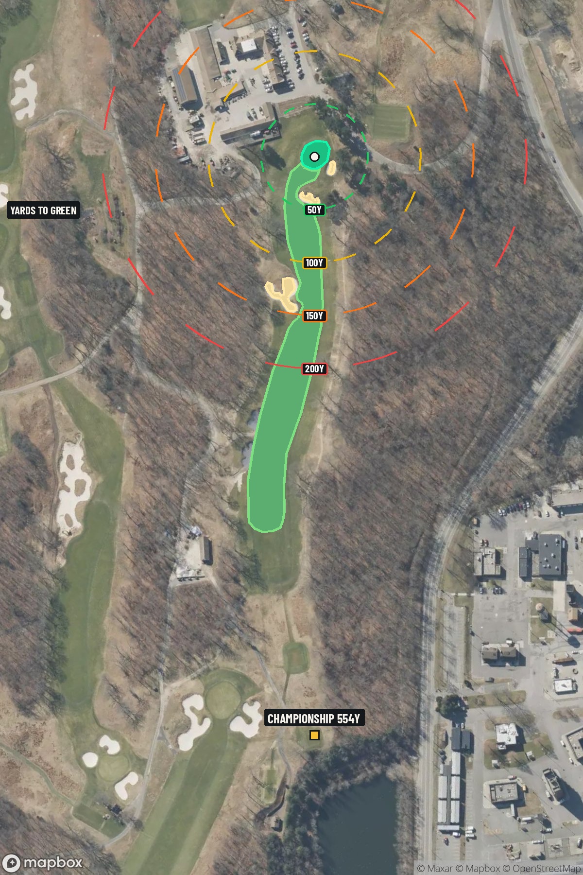 Hole 13 aerial at Bethpage State Park (Black Course)
