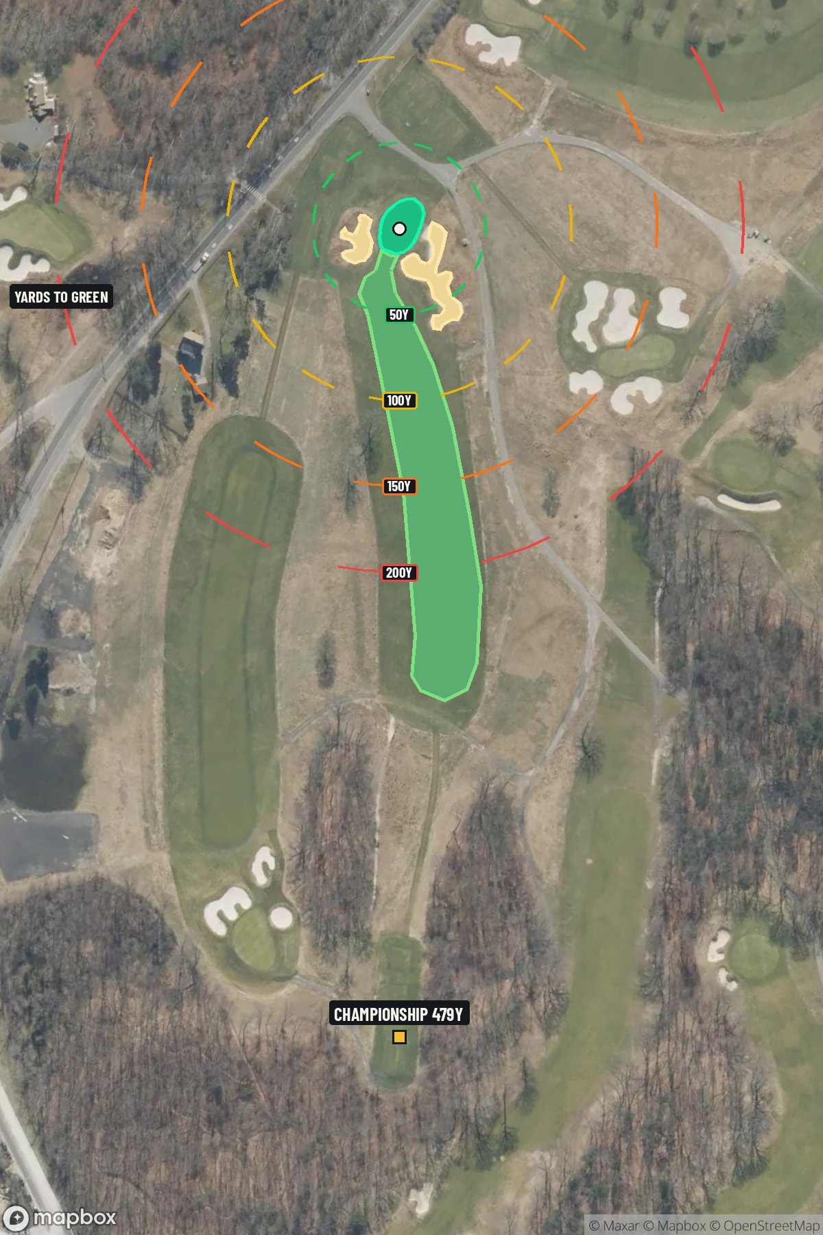 Hole 16 aerial at Bethpage State Park (Black Course)