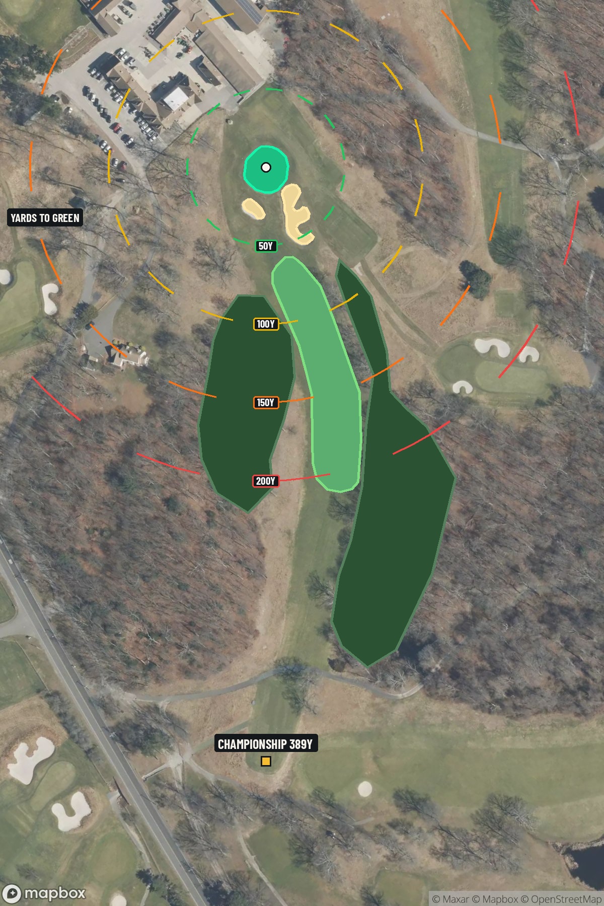 Hole 2 aerial at Bethpage State Park (Black Course)