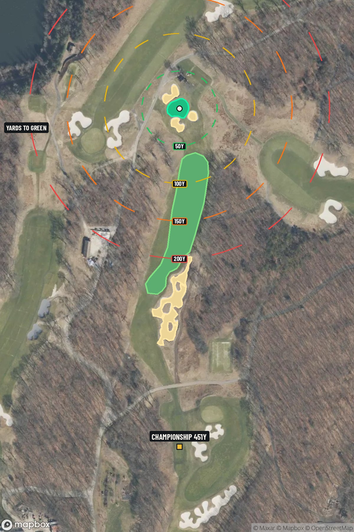 Hole 5 aerial at Bethpage State Park (Black Course)