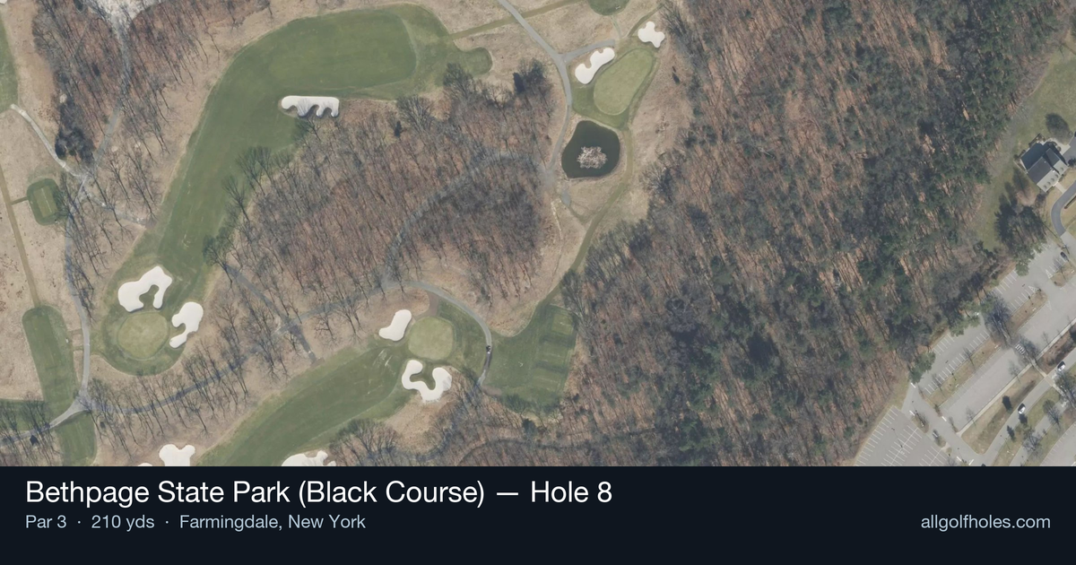 Hole 8 aerial at Bethpage State Park (Black Course)