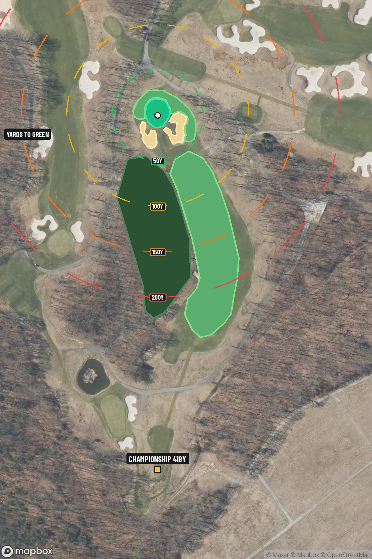 Hole 9 aerial at Bethpage State Park (Black Course)