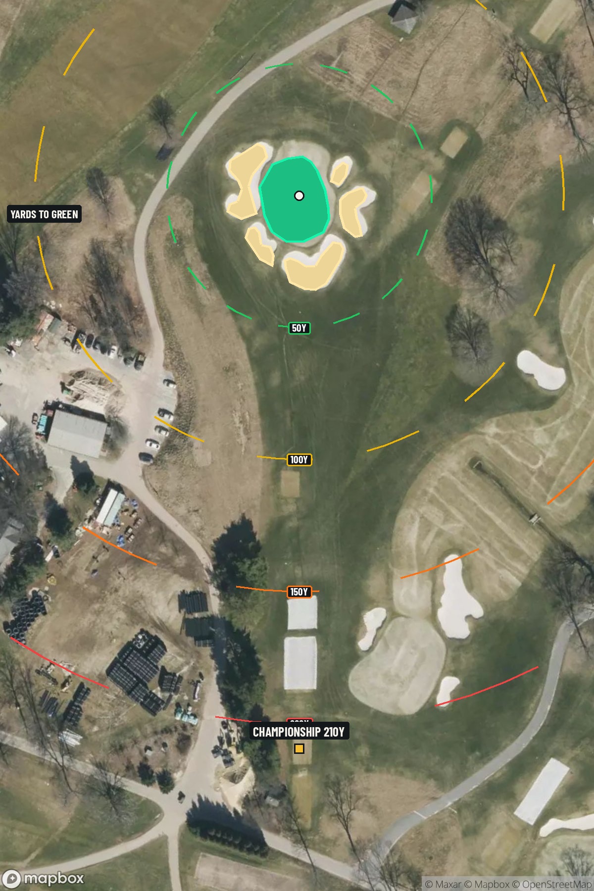 Hole 16 aerial at Baltusrol Golf Club (Lower Course)
