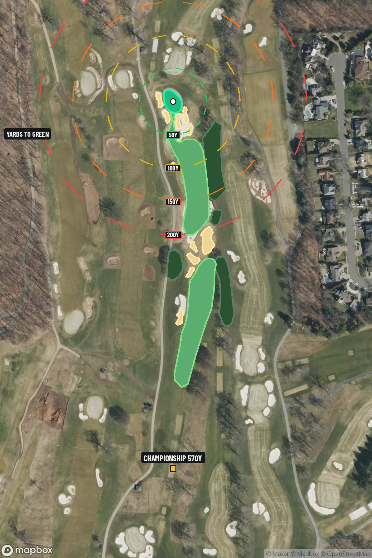 Hole 17 aerial at Baltusrol Golf Club (Lower Course)