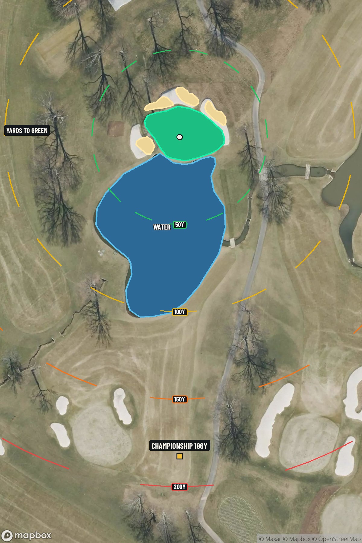 Hole 4 aerial at Baltusrol Golf Club (Lower Course)