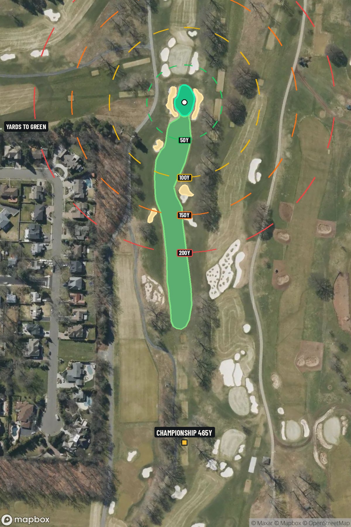 Hole 6 aerial at Baltusrol Golf Club (Lower Course)