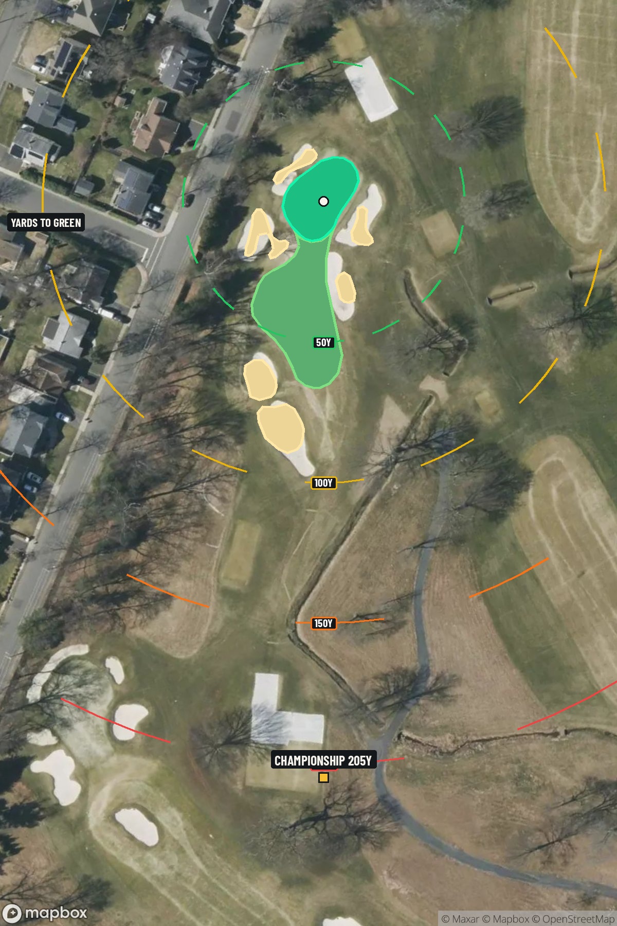 Hole 9 aerial at Baltusrol Golf Club (Lower Course)