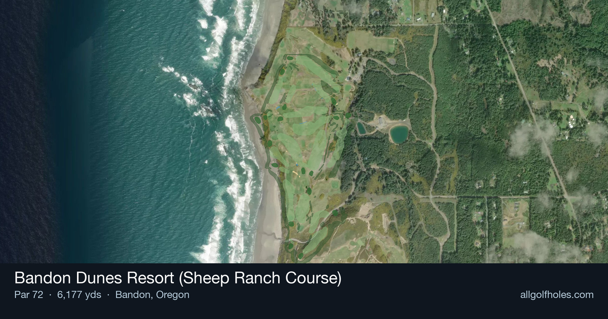 Bandon Dunes Resort (Sheep Ranch Course) aerial view
