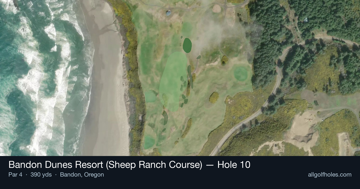 Hole 10 aerial at Bandon Dunes Resort (Sheep Ranch Course)