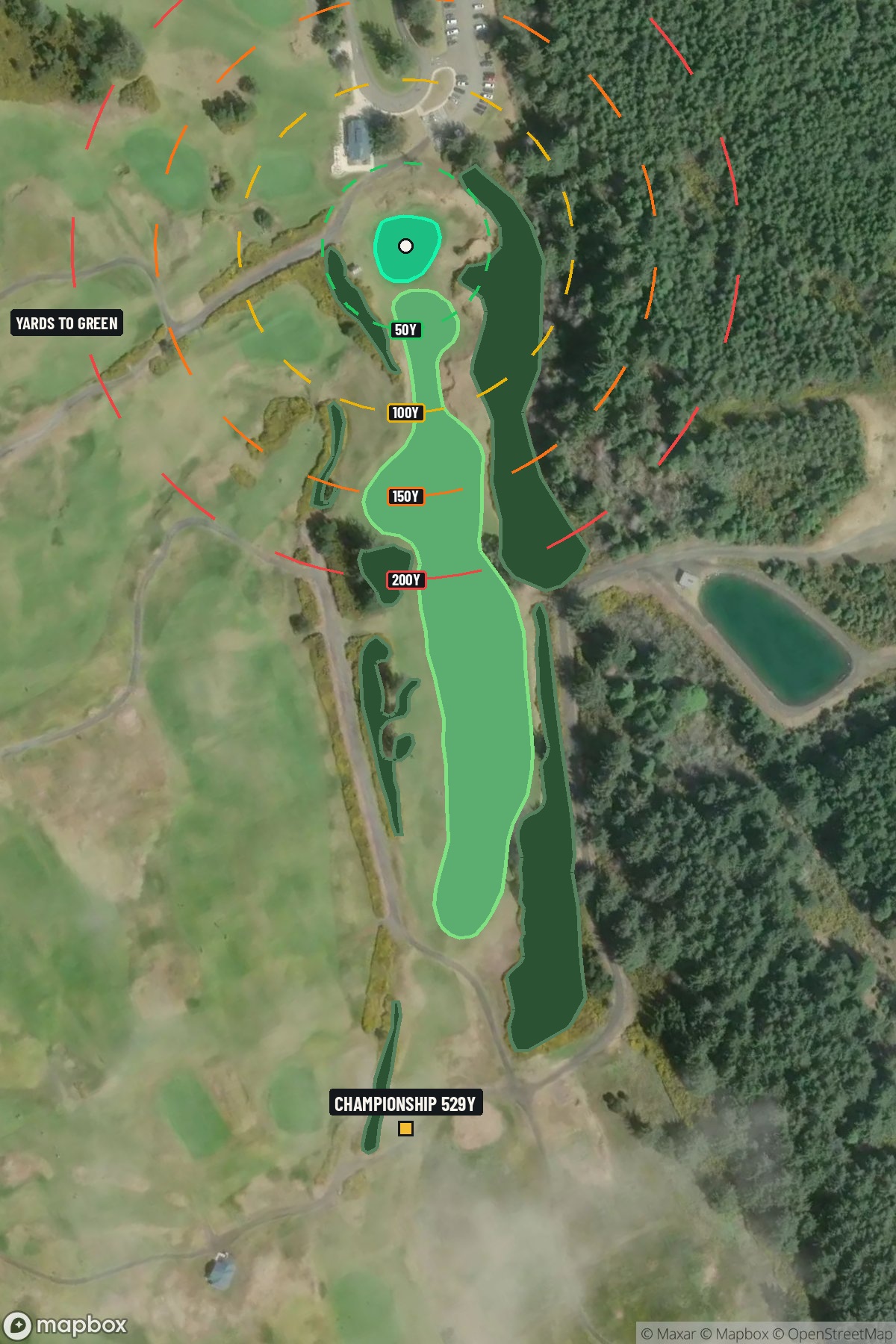 Hole 11 aerial at Bandon Dunes Resort (Sheep Ranch Course)