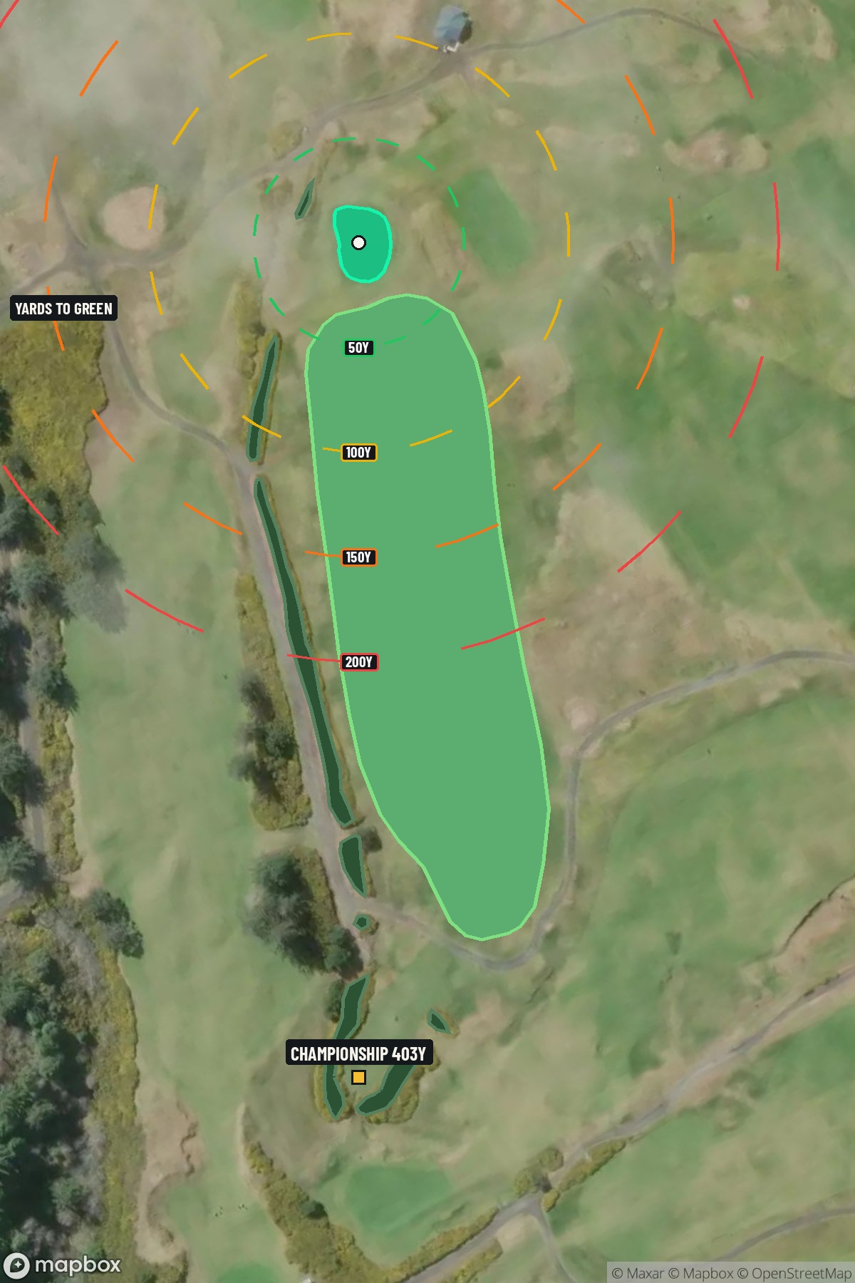 Hole 14 aerial at Bandon Dunes Resort (Sheep Ranch Course)