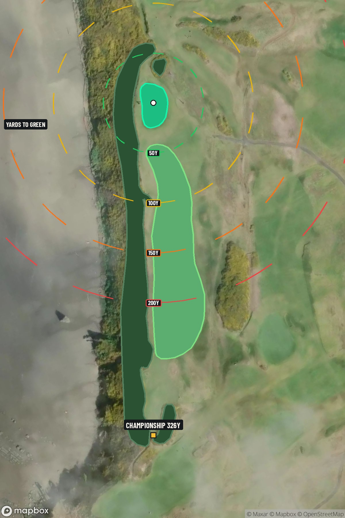Hole 17 aerial at Bandon Dunes Resort (Sheep Ranch Course)