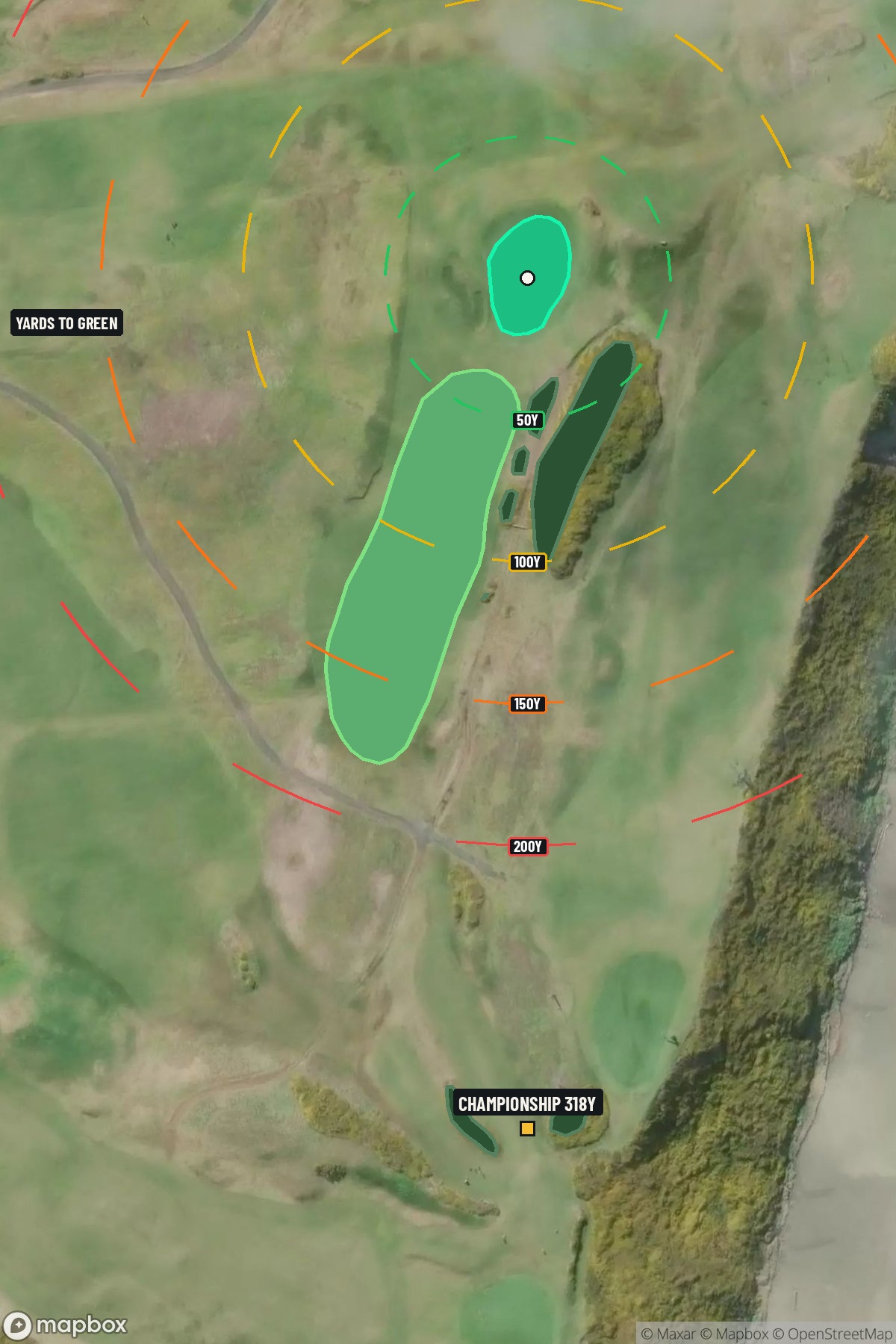 Hole 2 aerial at Bandon Dunes Resort (Sheep Ranch Course)
