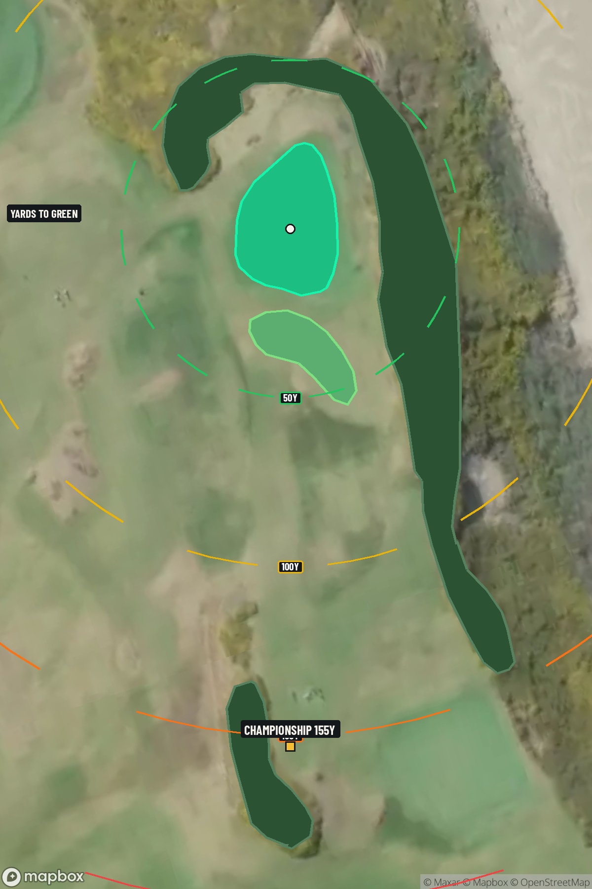 Hole 7 aerial at Bandon Dunes Resort (Sheep Ranch Course)