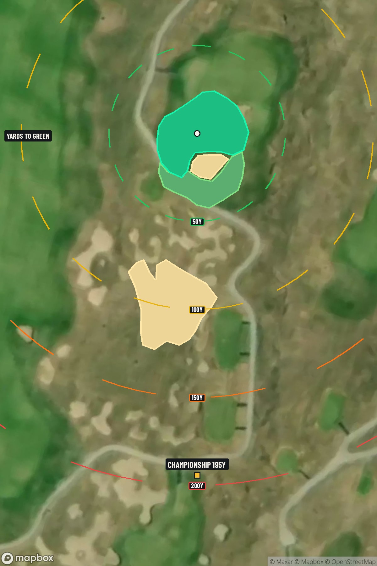 Hole 6 aerial at Arcadia Bluffs Golf Club