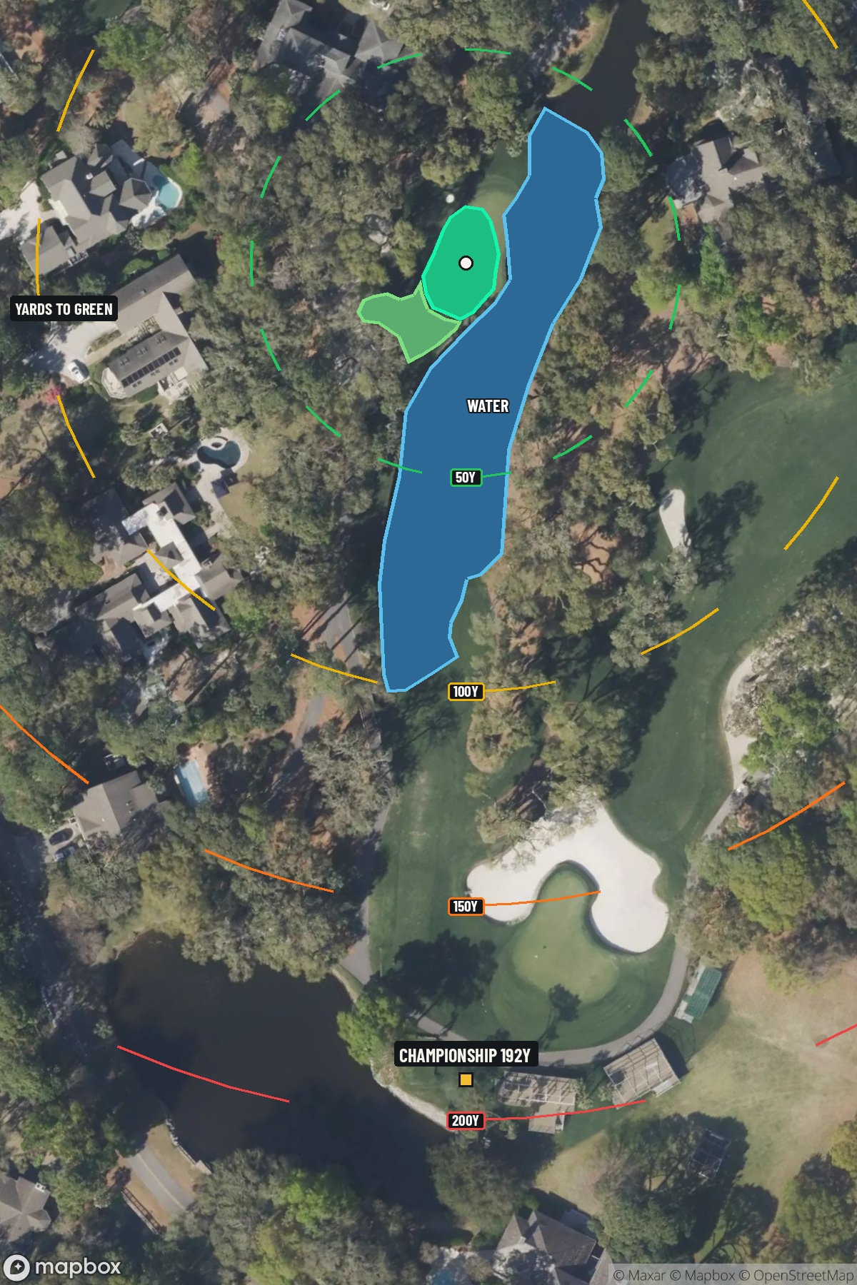 Hole 14 aerial at Sea Pines Resort - Harbour Town