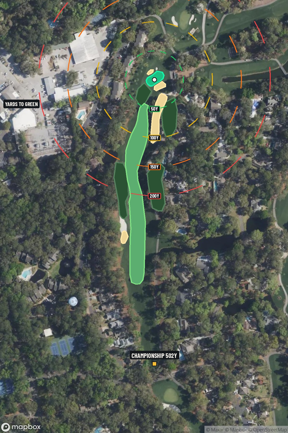 Hole 2 aerial at Sea Pines Resort - Harbour Town