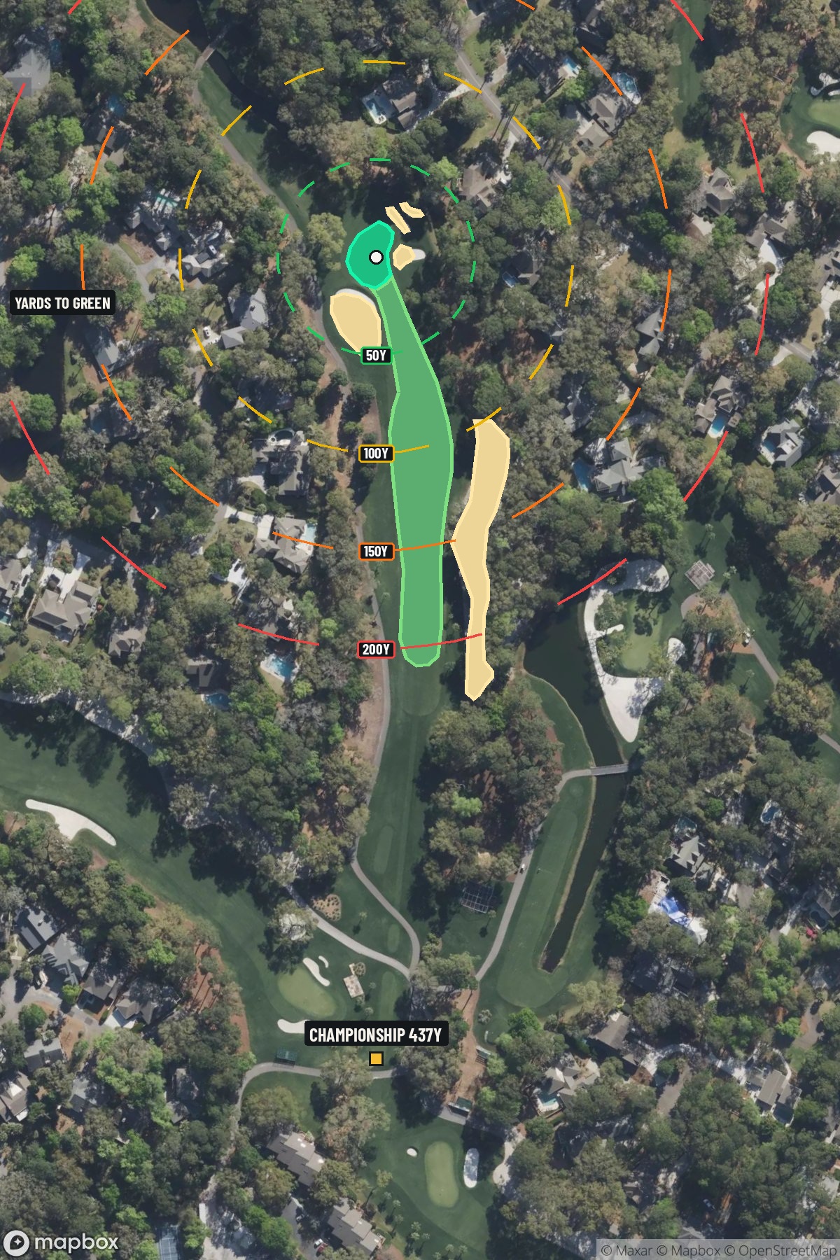Hole 3 aerial at Sea Pines Resort - Harbour Town