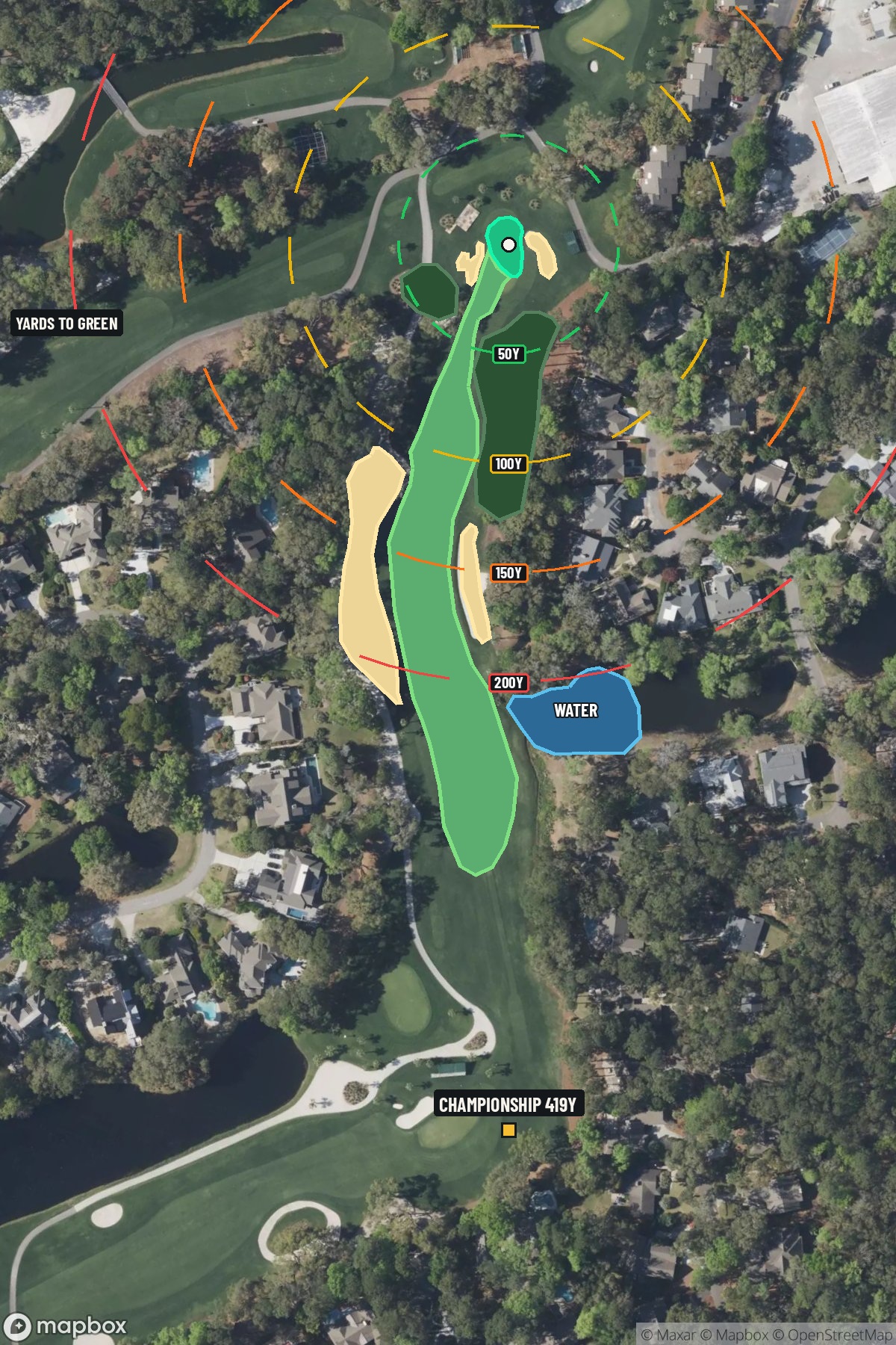 Hole 6 aerial at Sea Pines Resort - Harbour Town