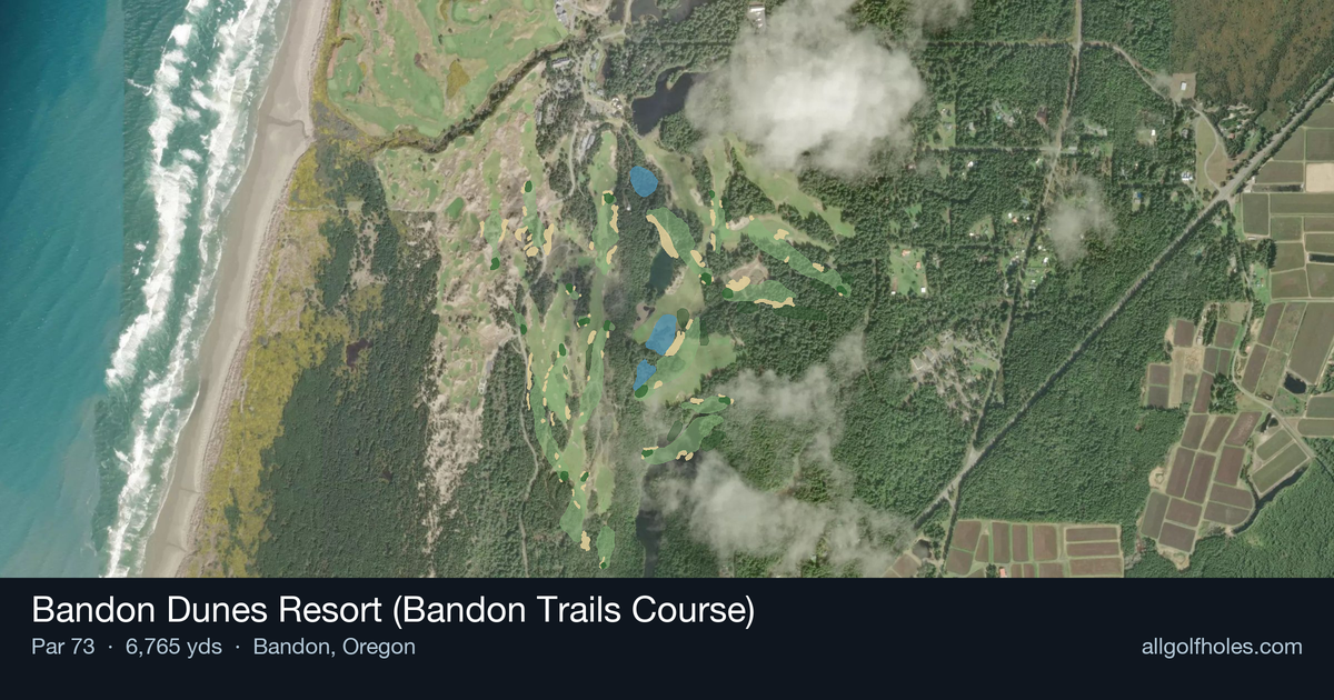 Bandon Dunes Resort (Bandon Trails Course) aerial view