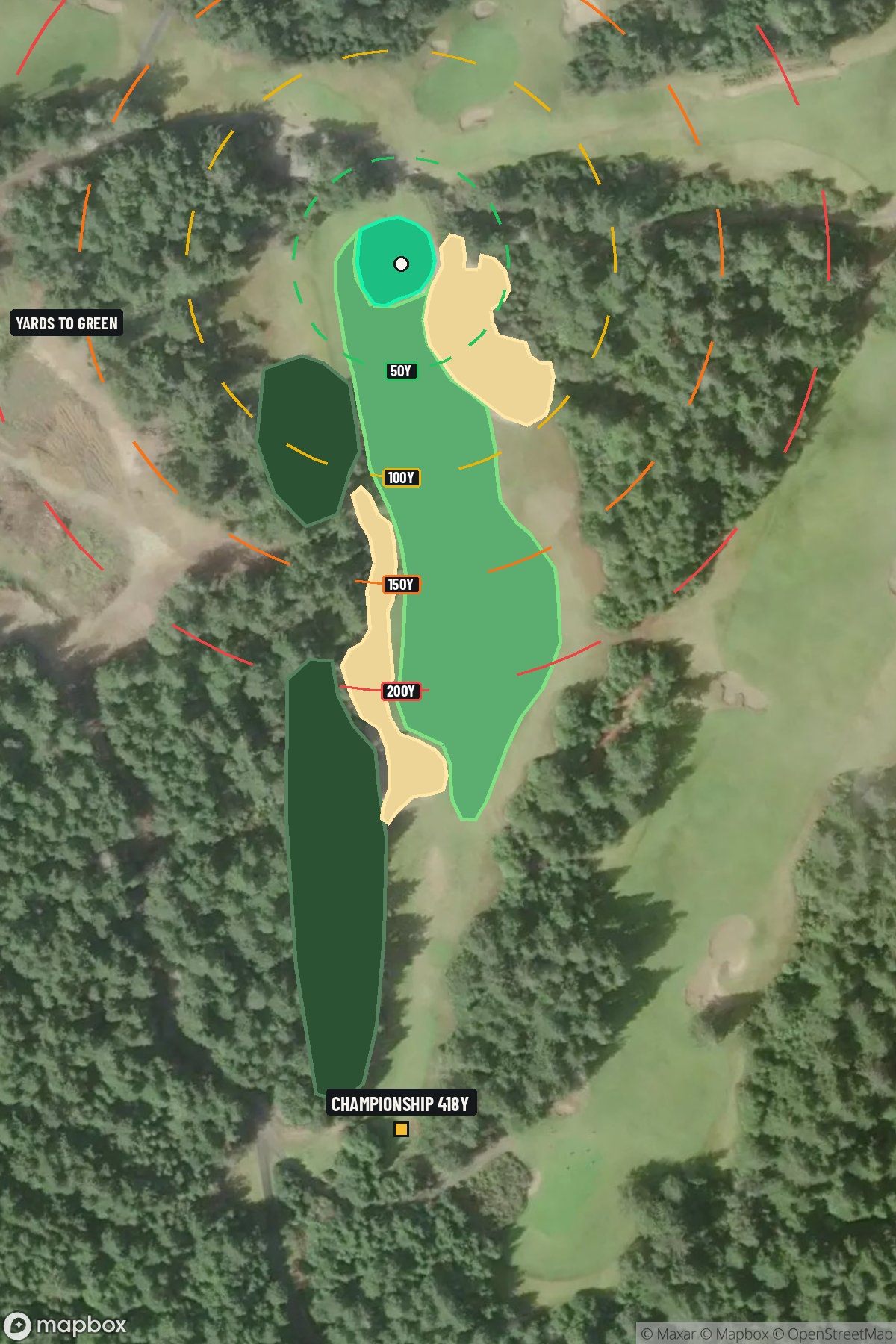 Hole 10 aerial at Bandon Dunes Resort (Bandon Trails Course)