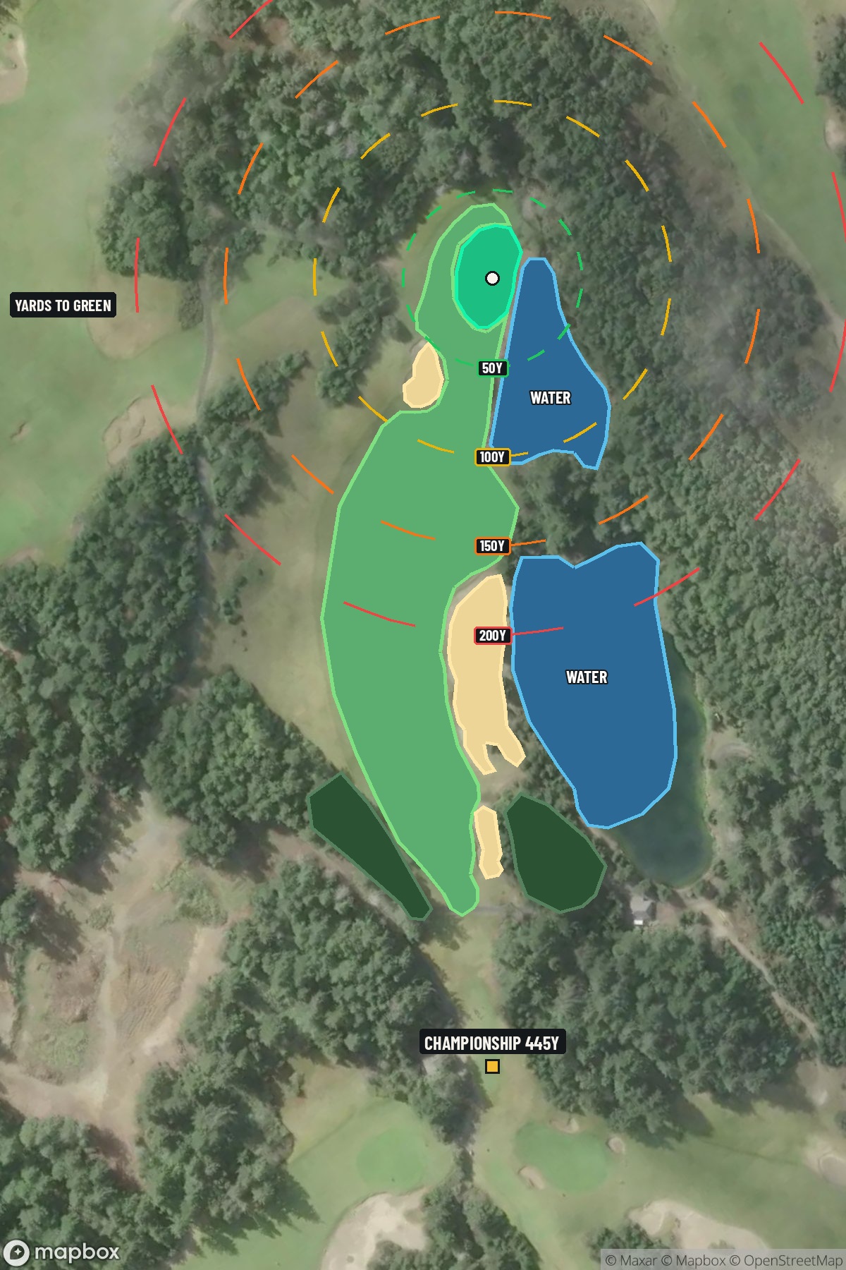 Hole 11 aerial at Bandon Dunes Resort (Bandon Trails Course)