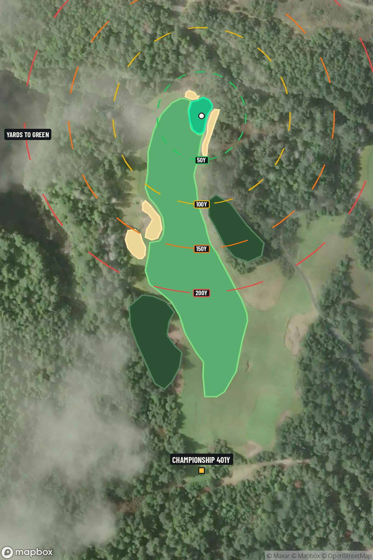 Hole 13 aerial at Bandon Dunes Resort (Bandon Trails Course)