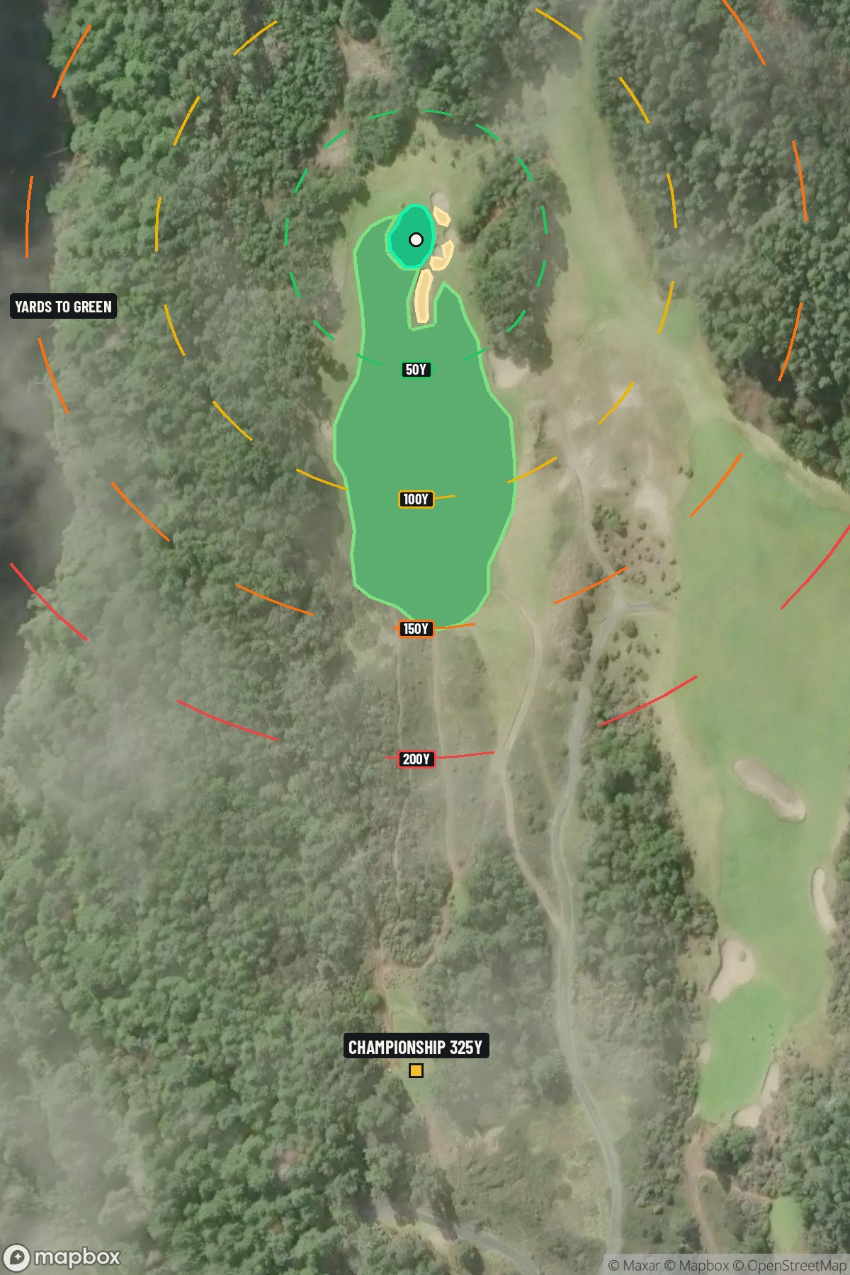 Hole 14 aerial at Bandon Dunes Resort (Bandon Trails Course)