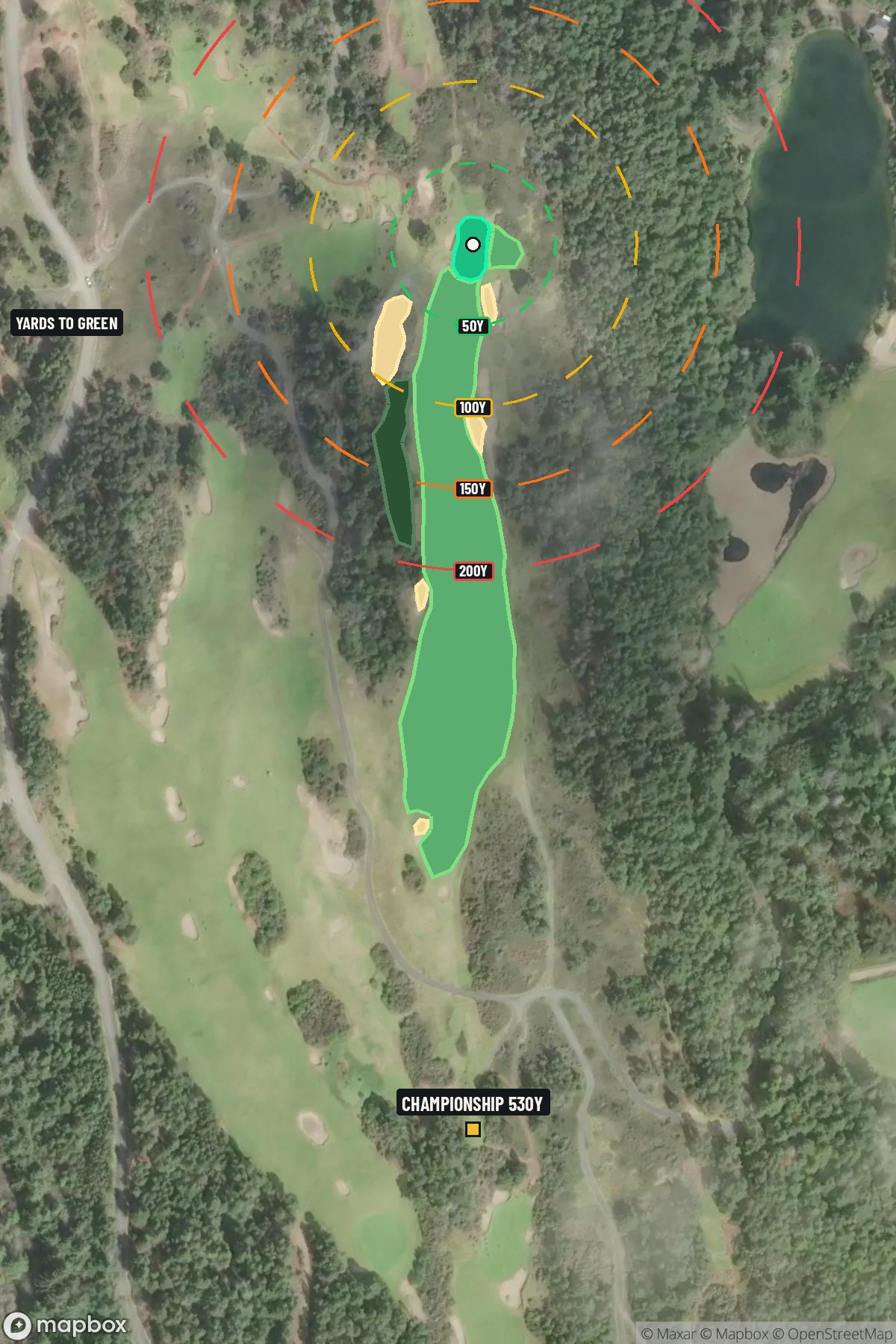 Hole 16 aerial at Bandon Dunes Resort (Bandon Trails Course)