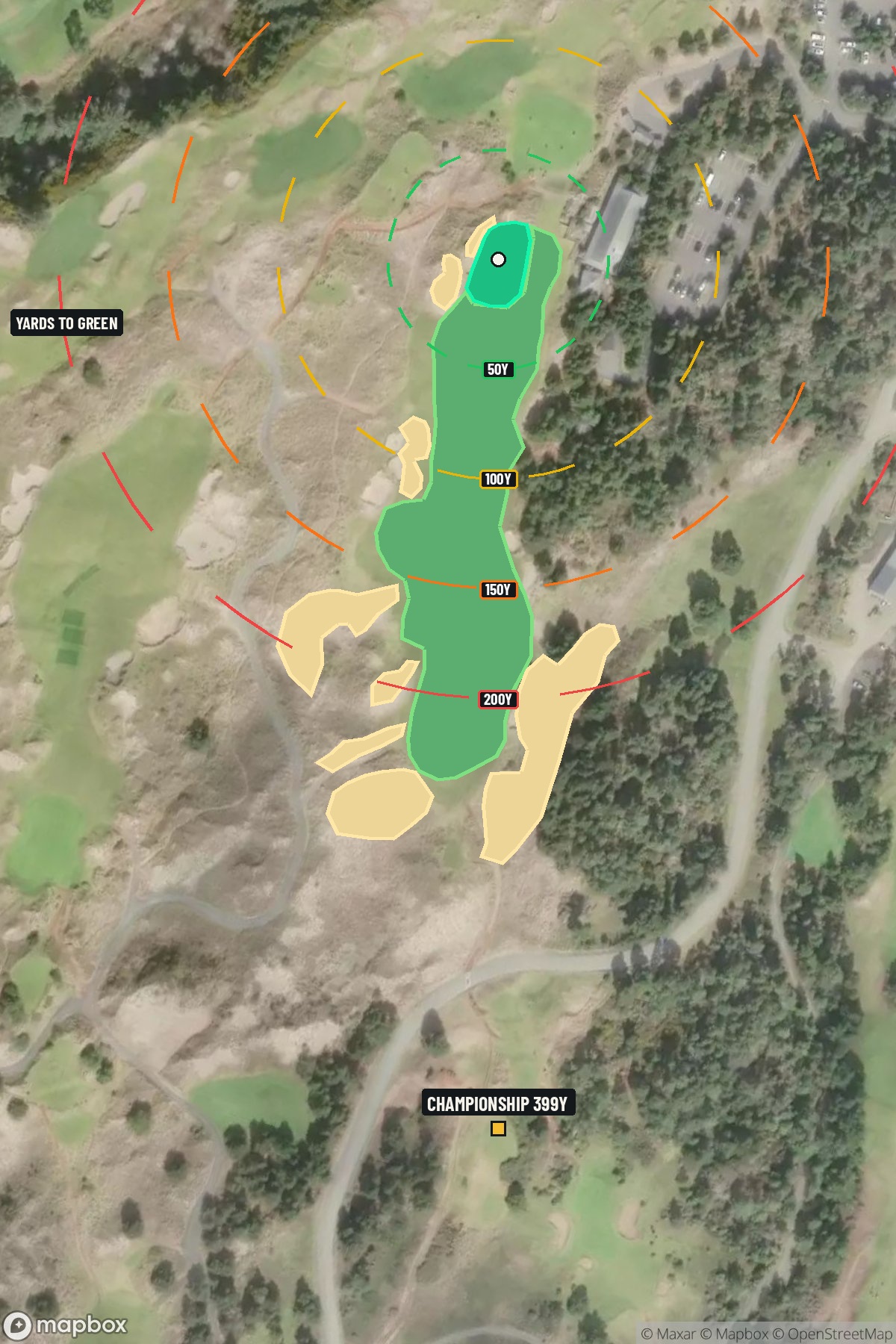 Hole 18 aerial at Bandon Dunes Resort (Bandon Trails Course)
