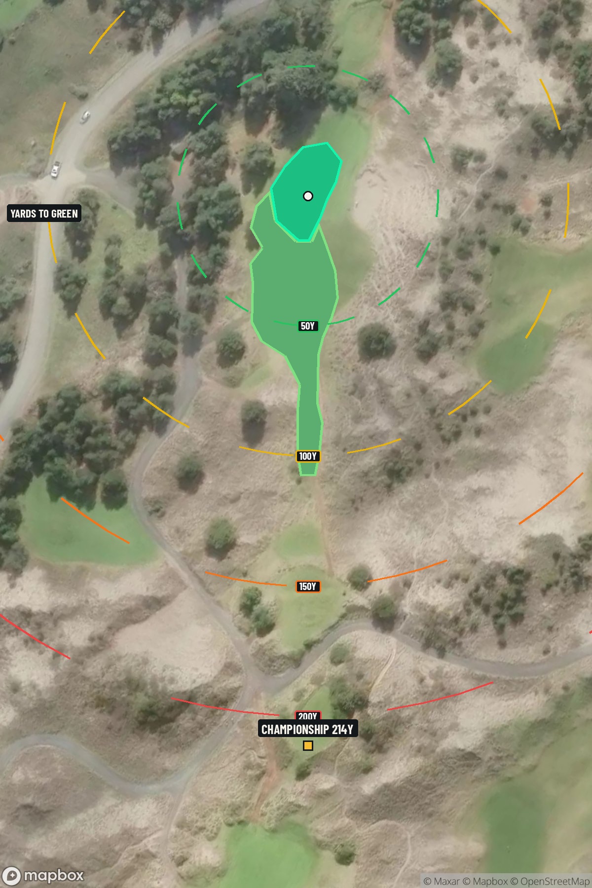Hole 2 aerial at Bandon Dunes Resort (Bandon Trails Course)