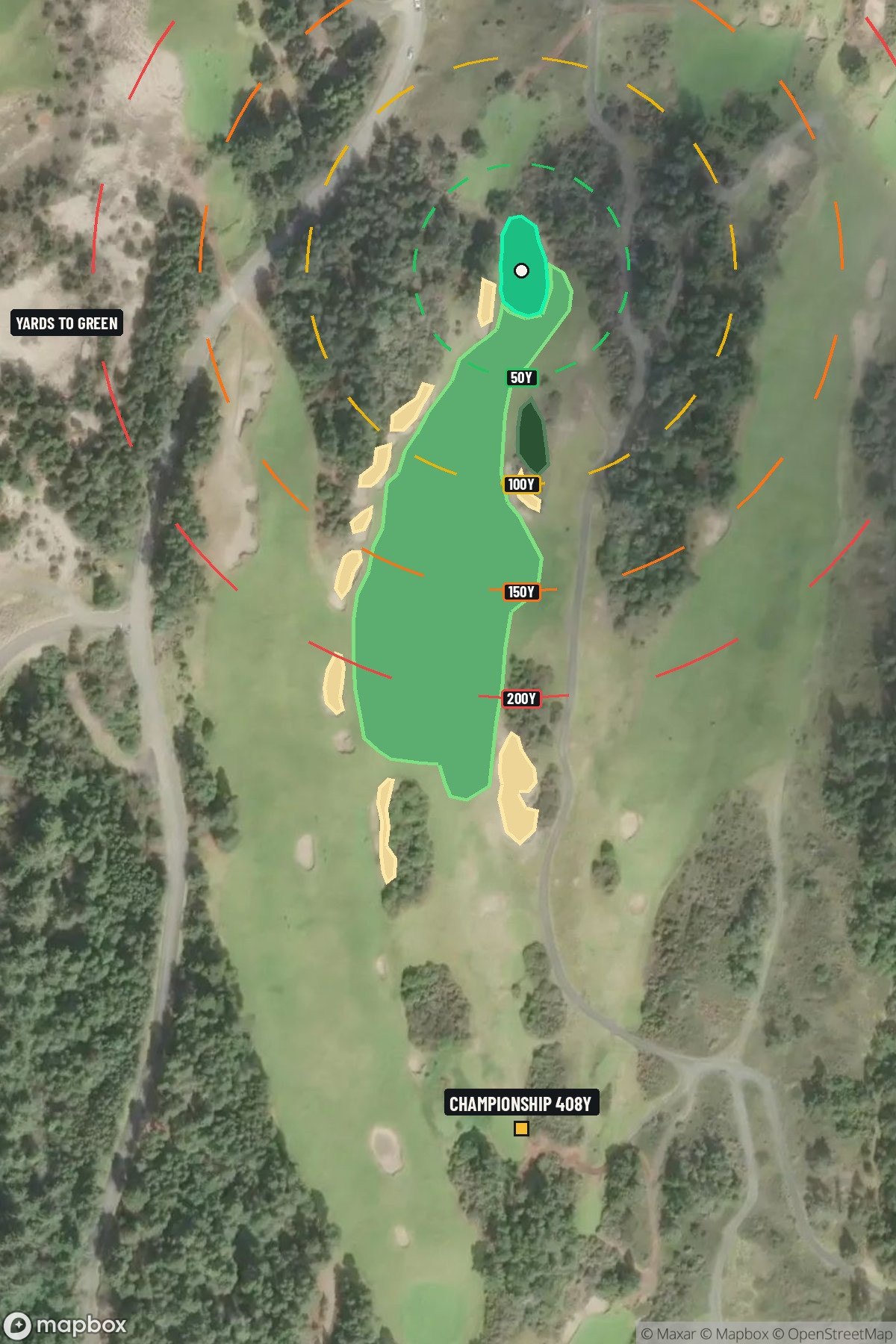 Hole 4 aerial at Bandon Dunes Resort (Bandon Trails Course)