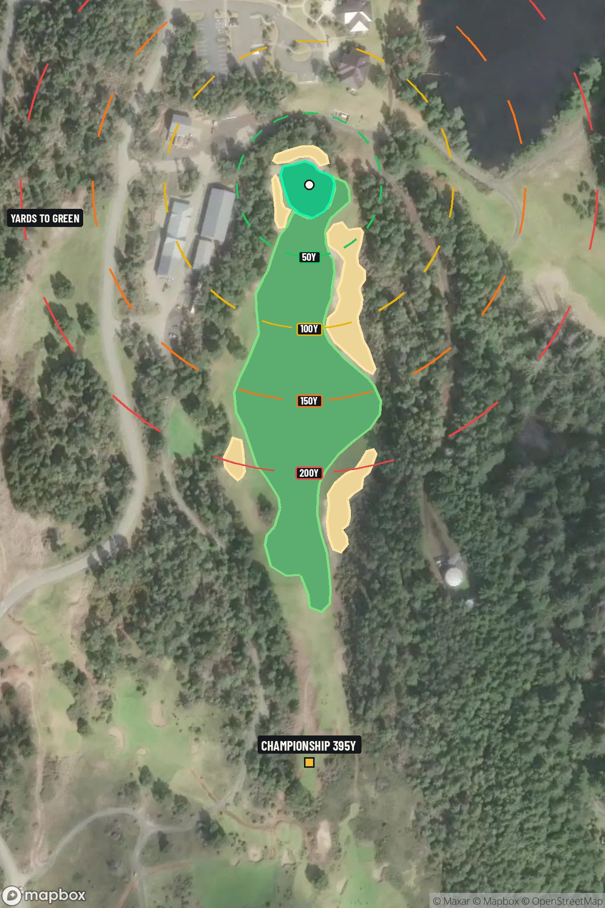 Hole 6 aerial at Bandon Dunes Resort (Bandon Trails Course)