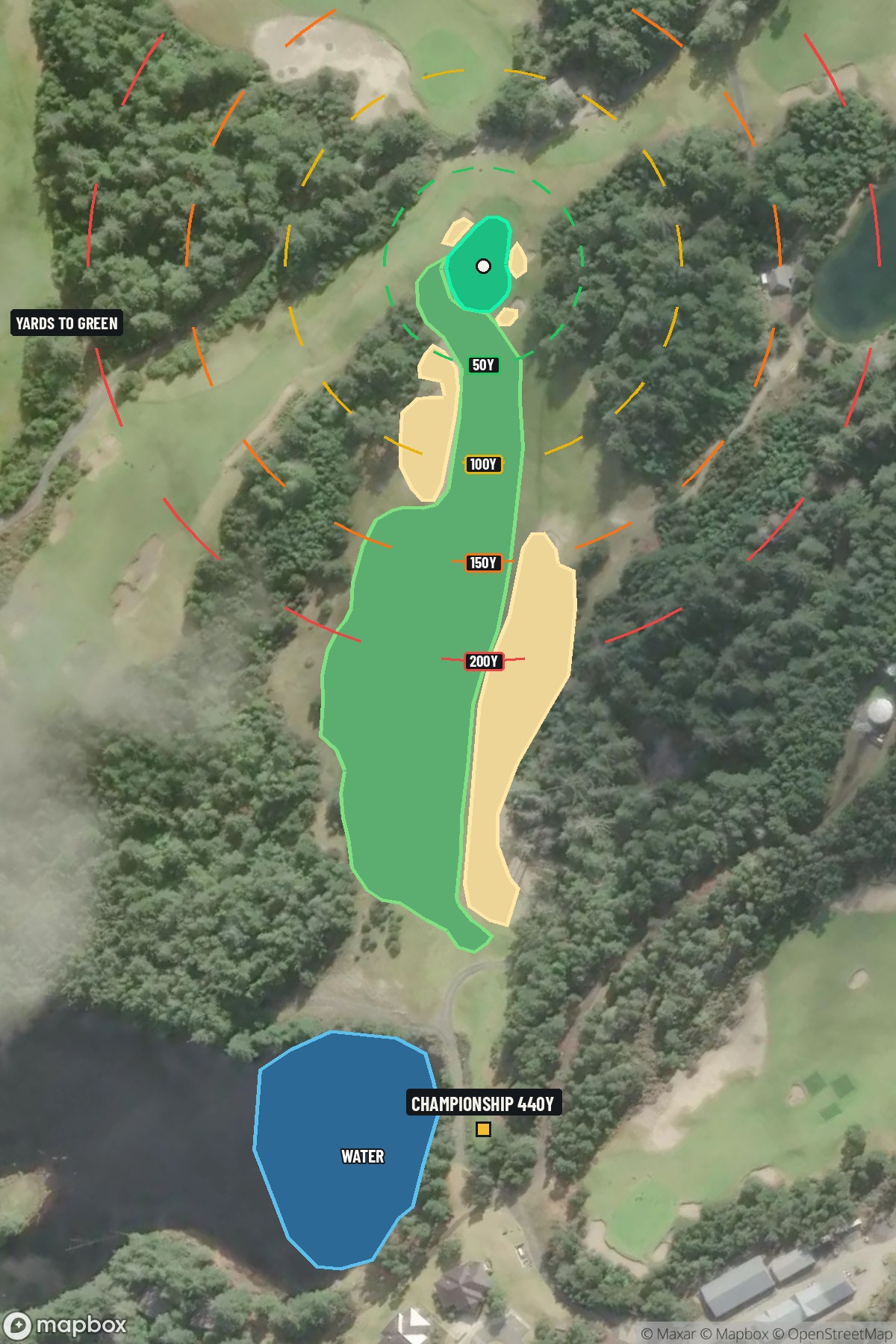 Hole 7 aerial at Bandon Dunes Resort (Bandon Trails Course)