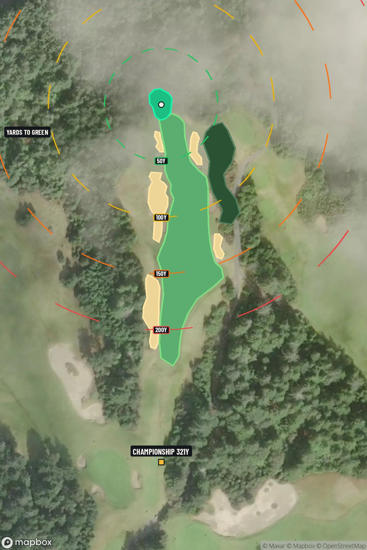 Hole 8 aerial at Bandon Dunes Resort (Bandon Trails Course)