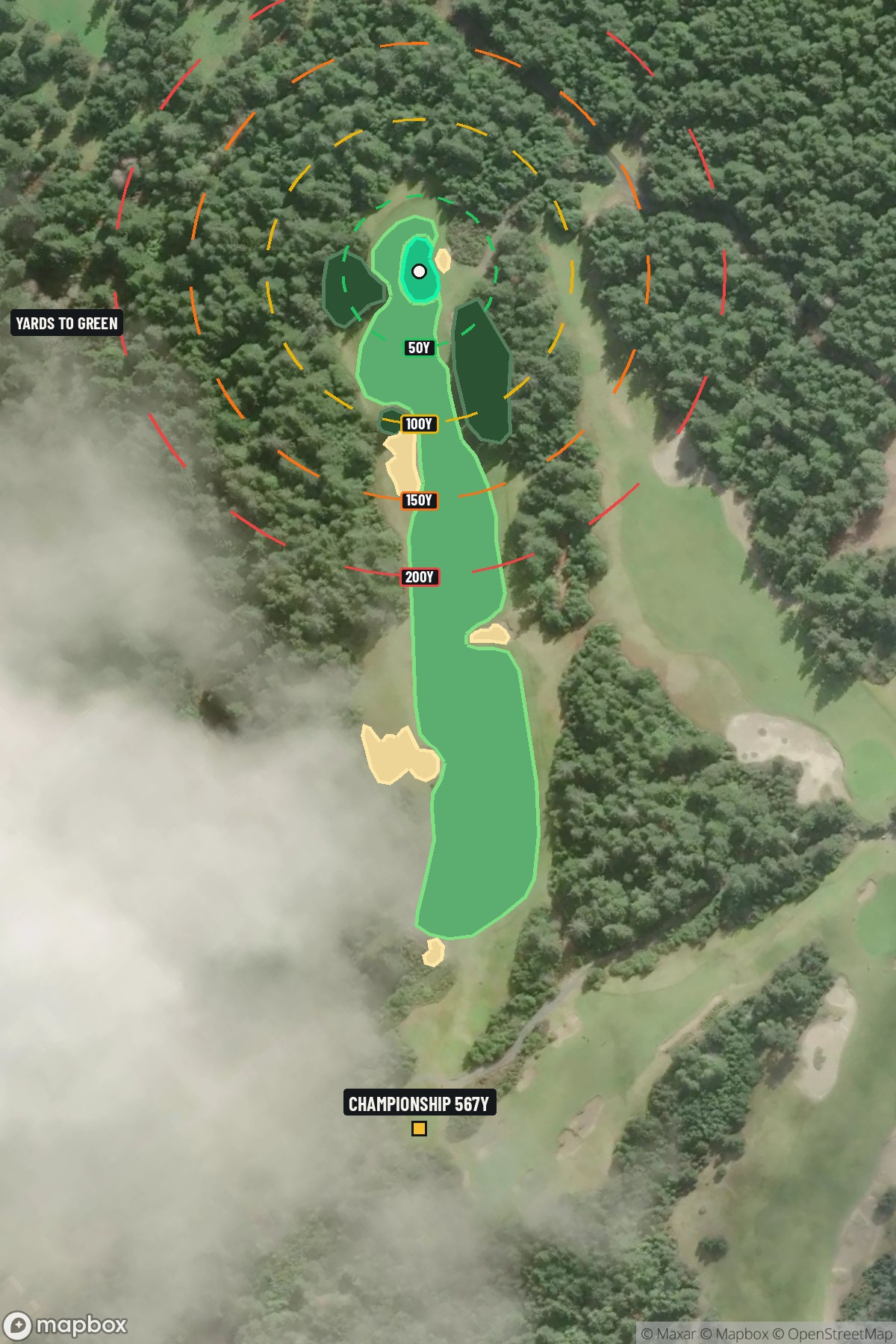 Hole 9 aerial at Bandon Dunes Resort (Bandon Trails Course)