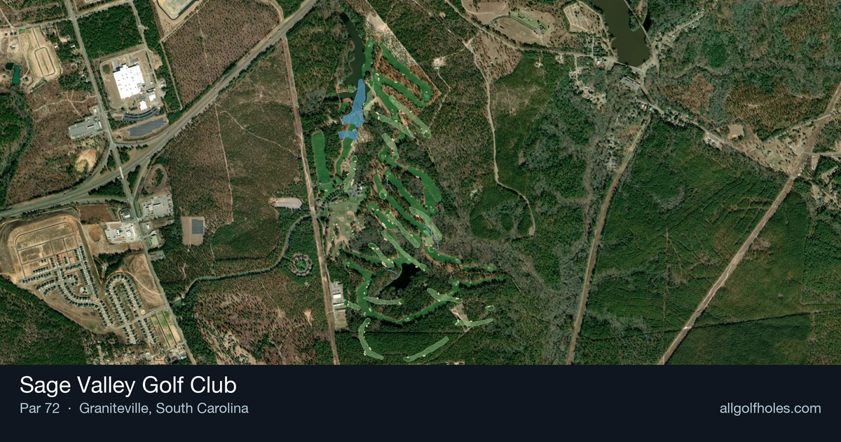 Sage Valley Golf Club aerial view