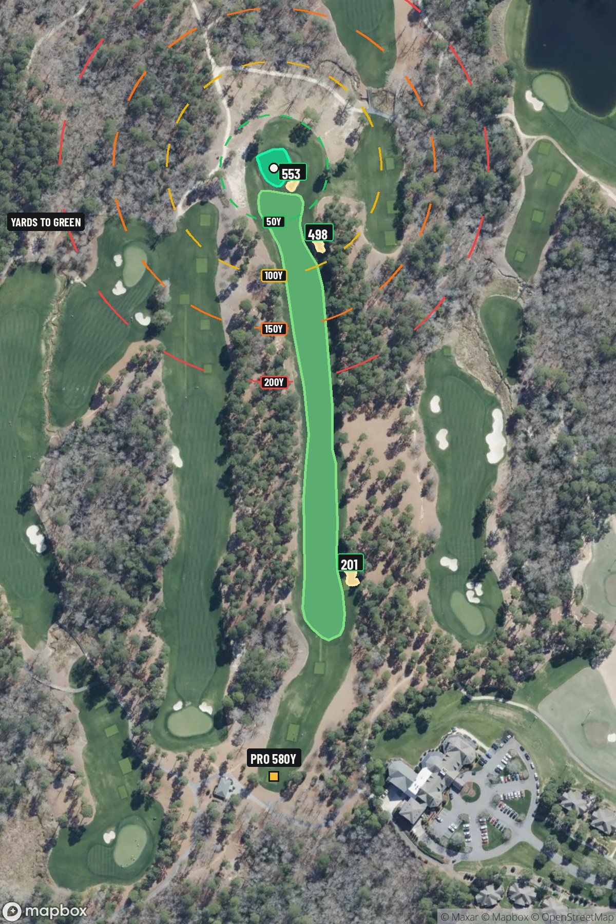 Hole 10 aerial at Sage Valley Golf Club