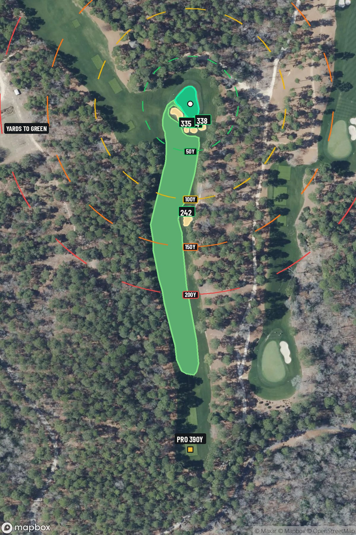 Hole 13 aerial at Sage Valley Golf Club