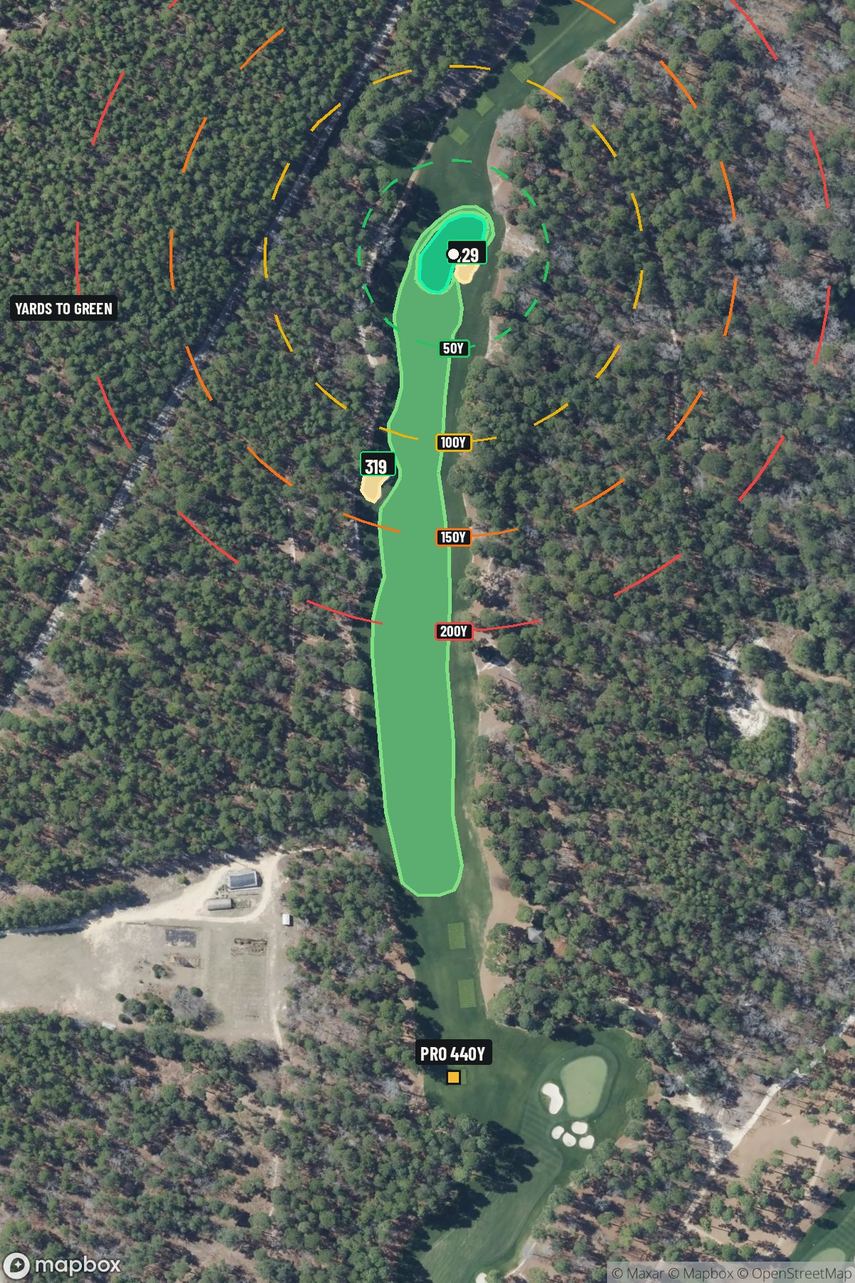 Hole 14 aerial at Sage Valley Golf Club