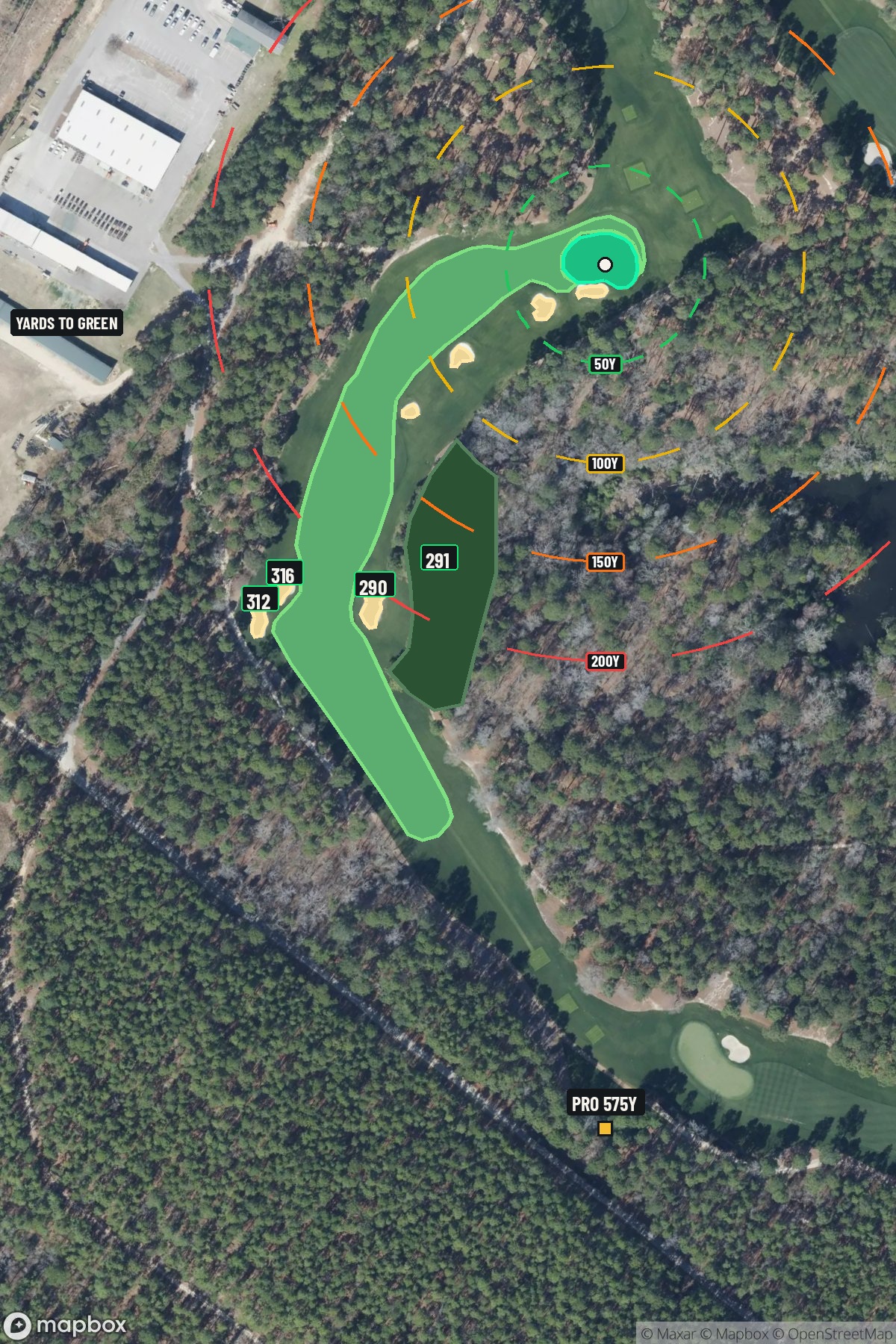 Hole 15 aerial at Sage Valley Golf Club