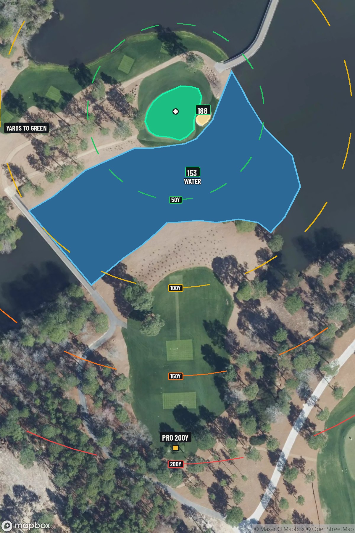 Hole 2 aerial at Sage Valley Golf Club