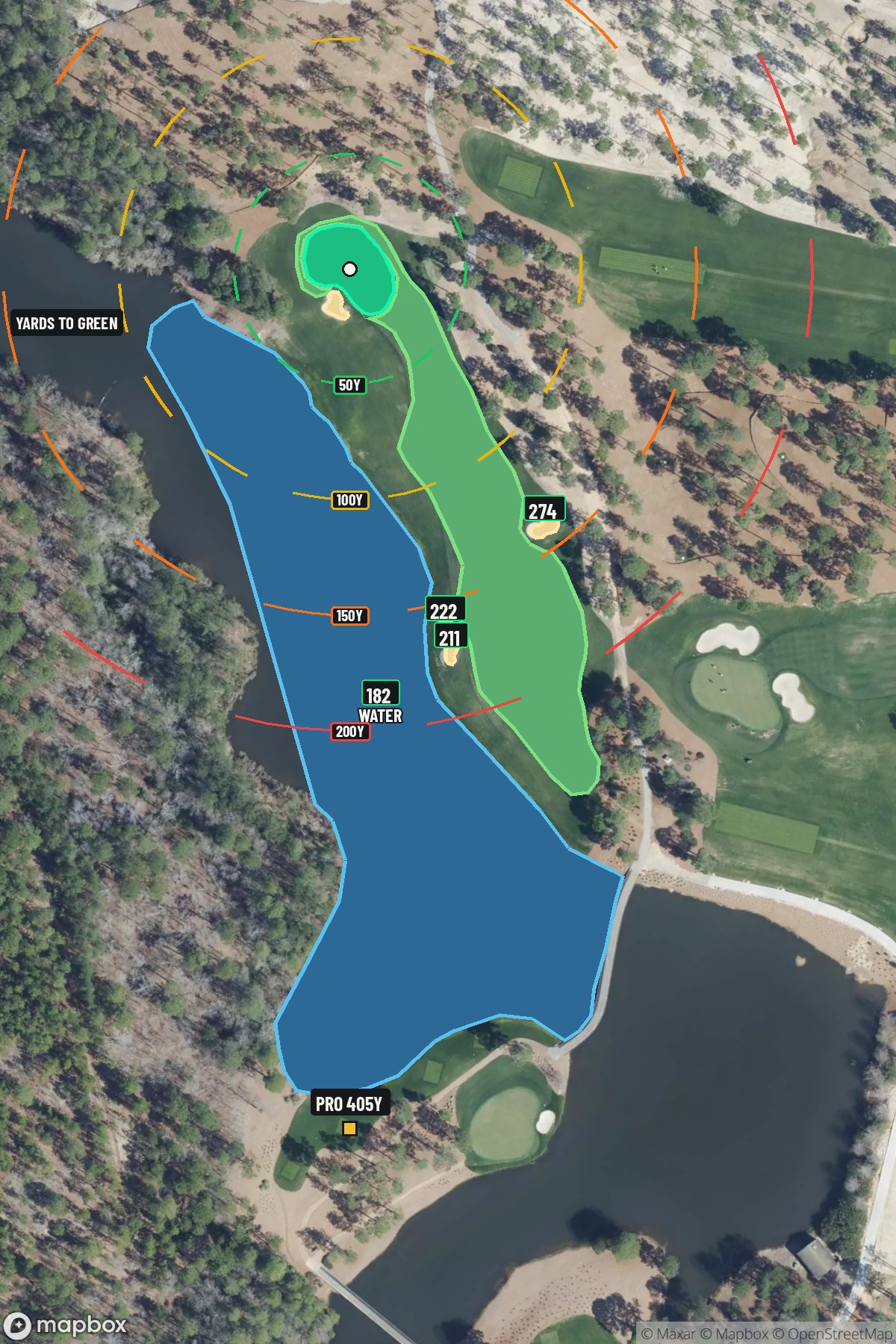Hole 3 aerial at Sage Valley Golf Club