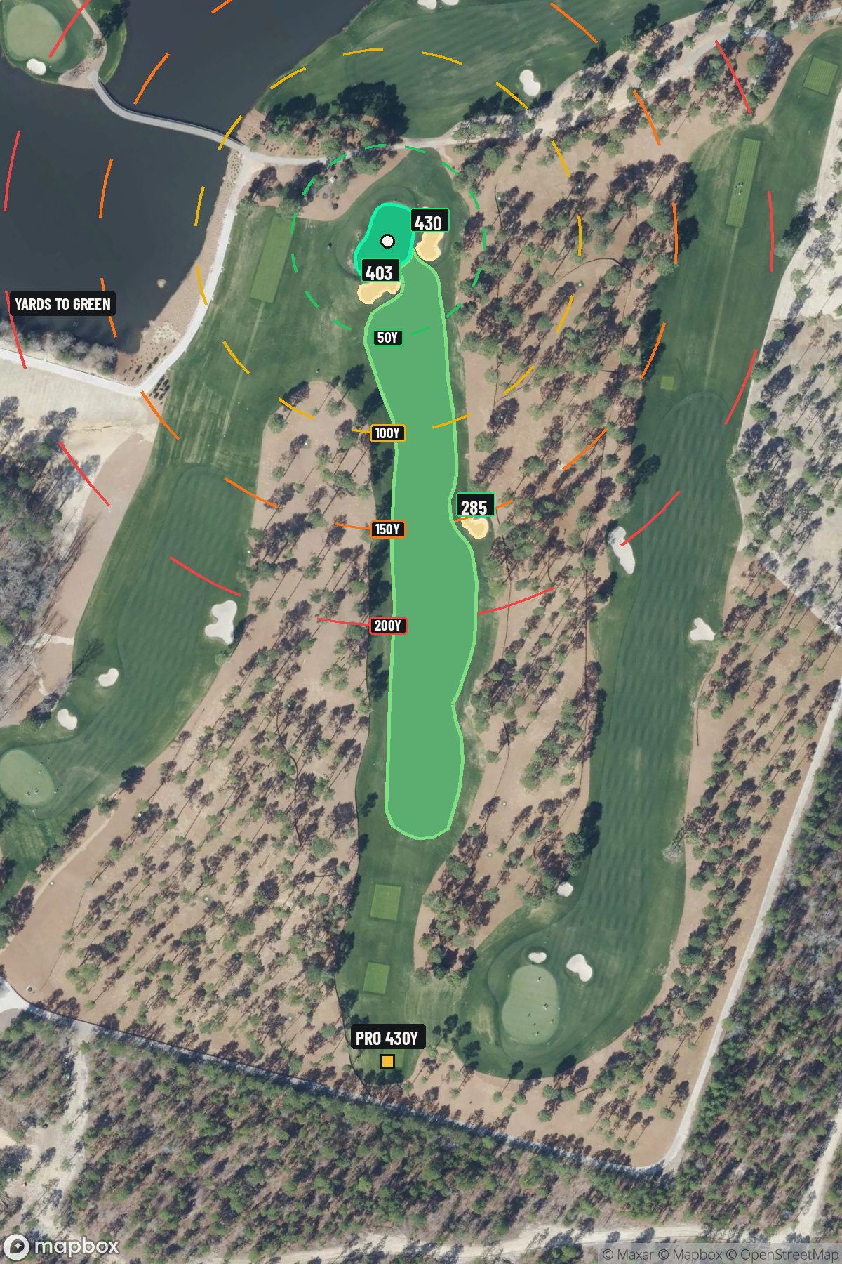Hole 5 aerial at Sage Valley Golf Club