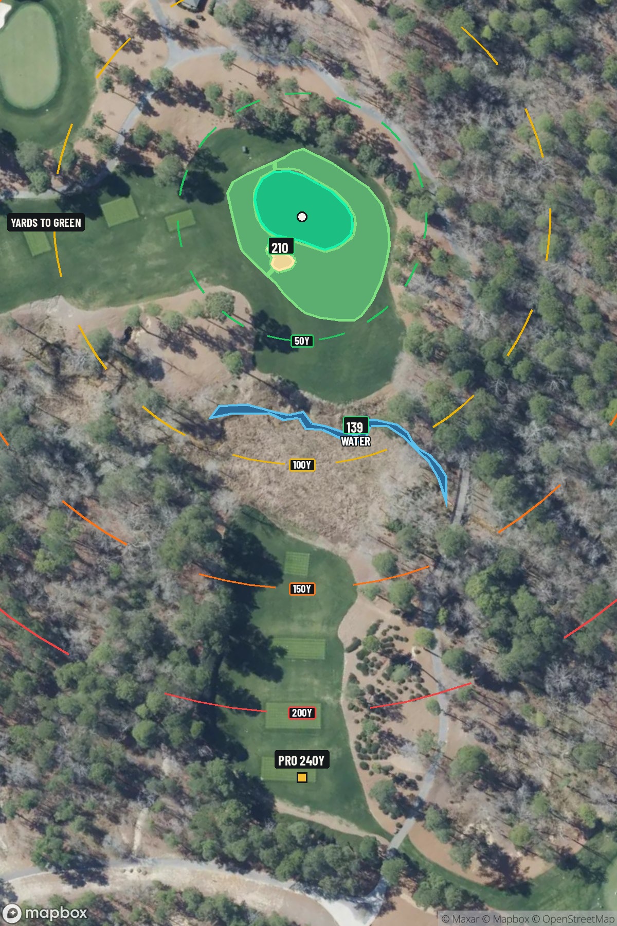 Hole 7 aerial at Sage Valley Golf Club