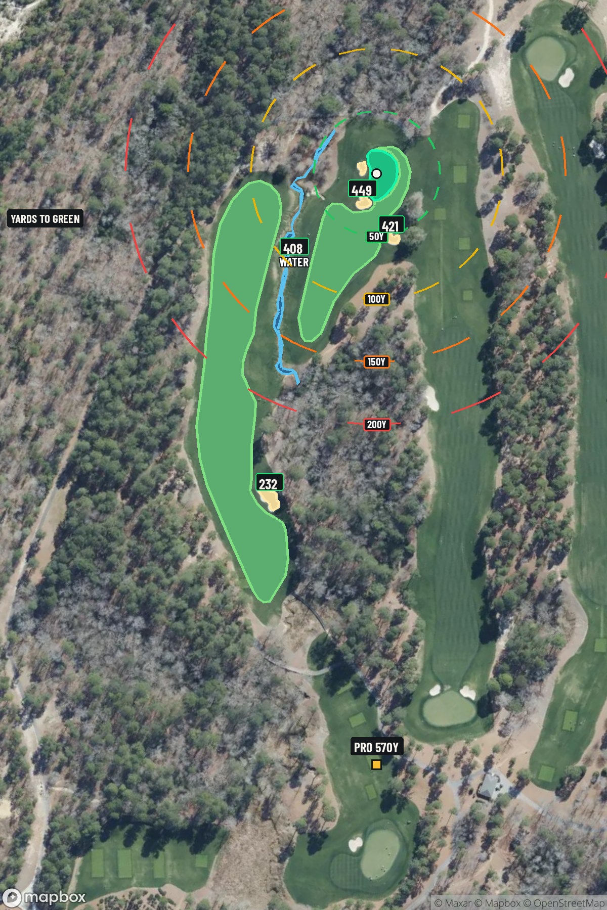 Hole 8 aerial at Sage Valley Golf Club