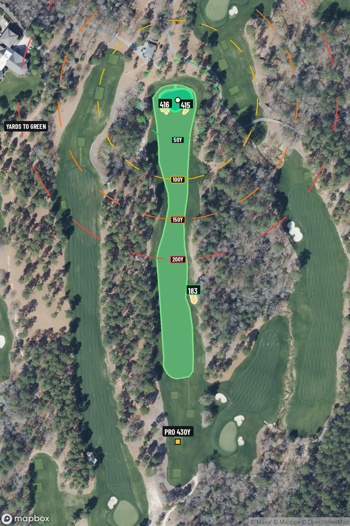 Hole 9 aerial at Sage Valley Golf Club
