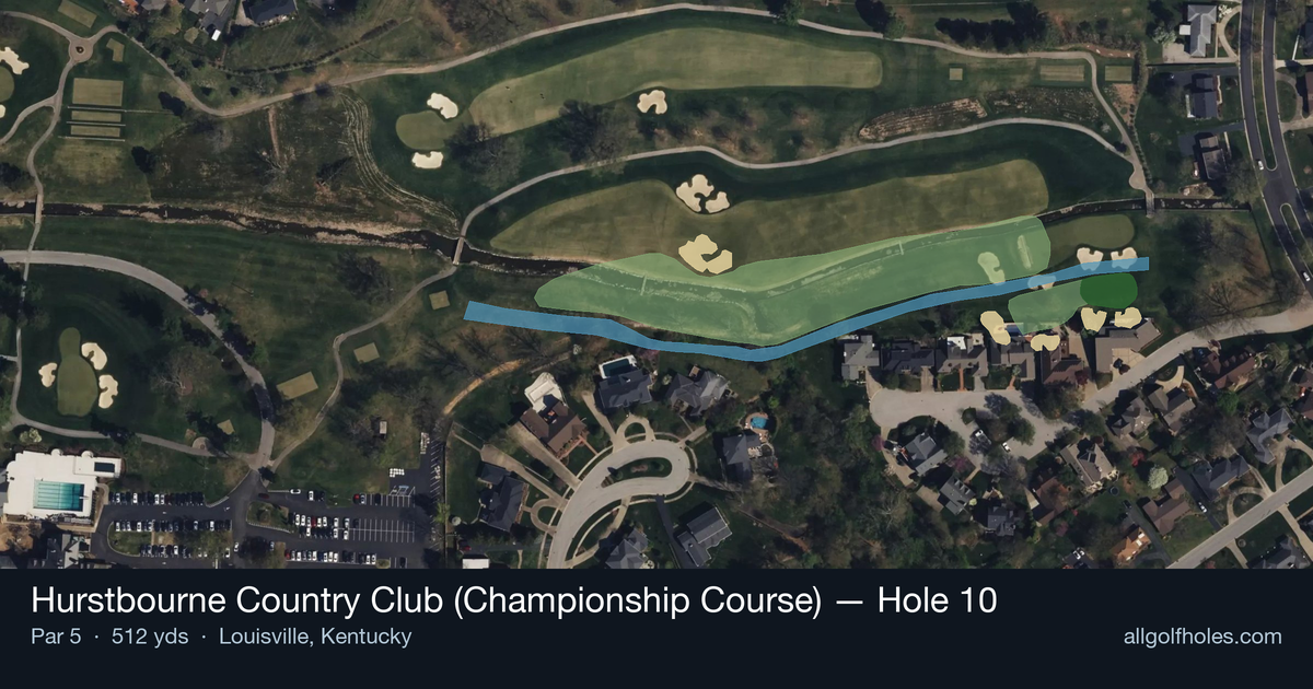 Hole 10 aerial at Hurstbourne Country Club (Championship Course)