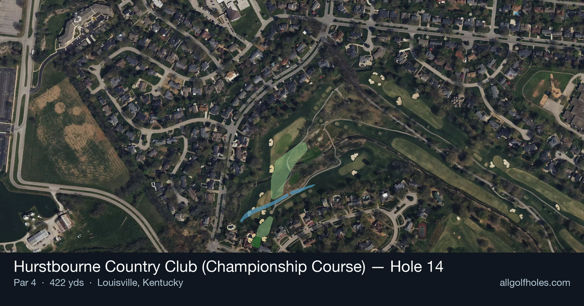 Hole 14 aerial at Hurstbourne Country Club (Championship Course)